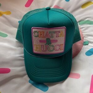 CHATTA HUCCI Teal Trucker Hat